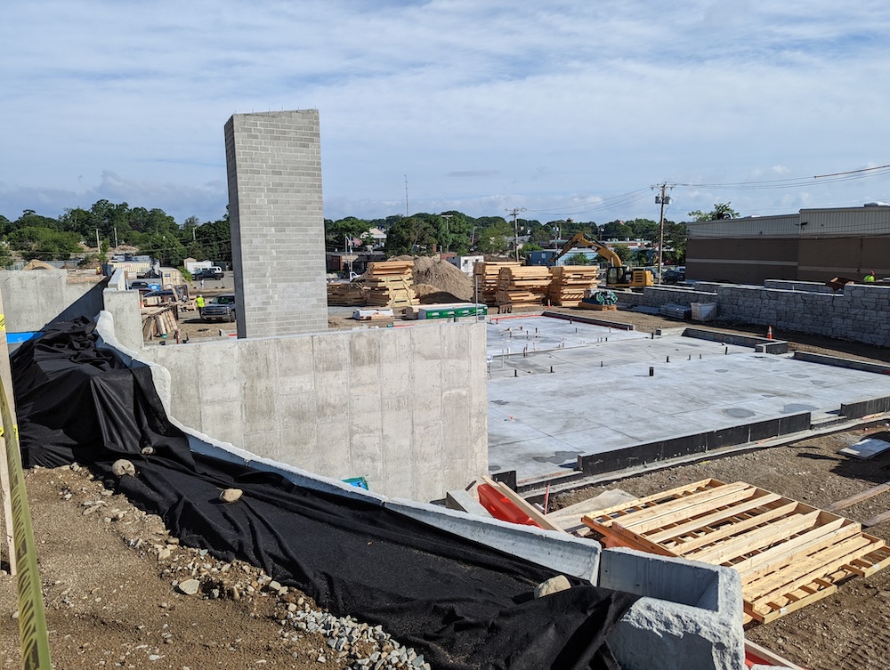 large commerical foundation site